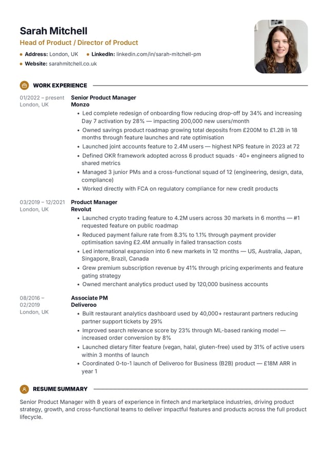 Bold Accent resume template preview Bold Accent resume template preview