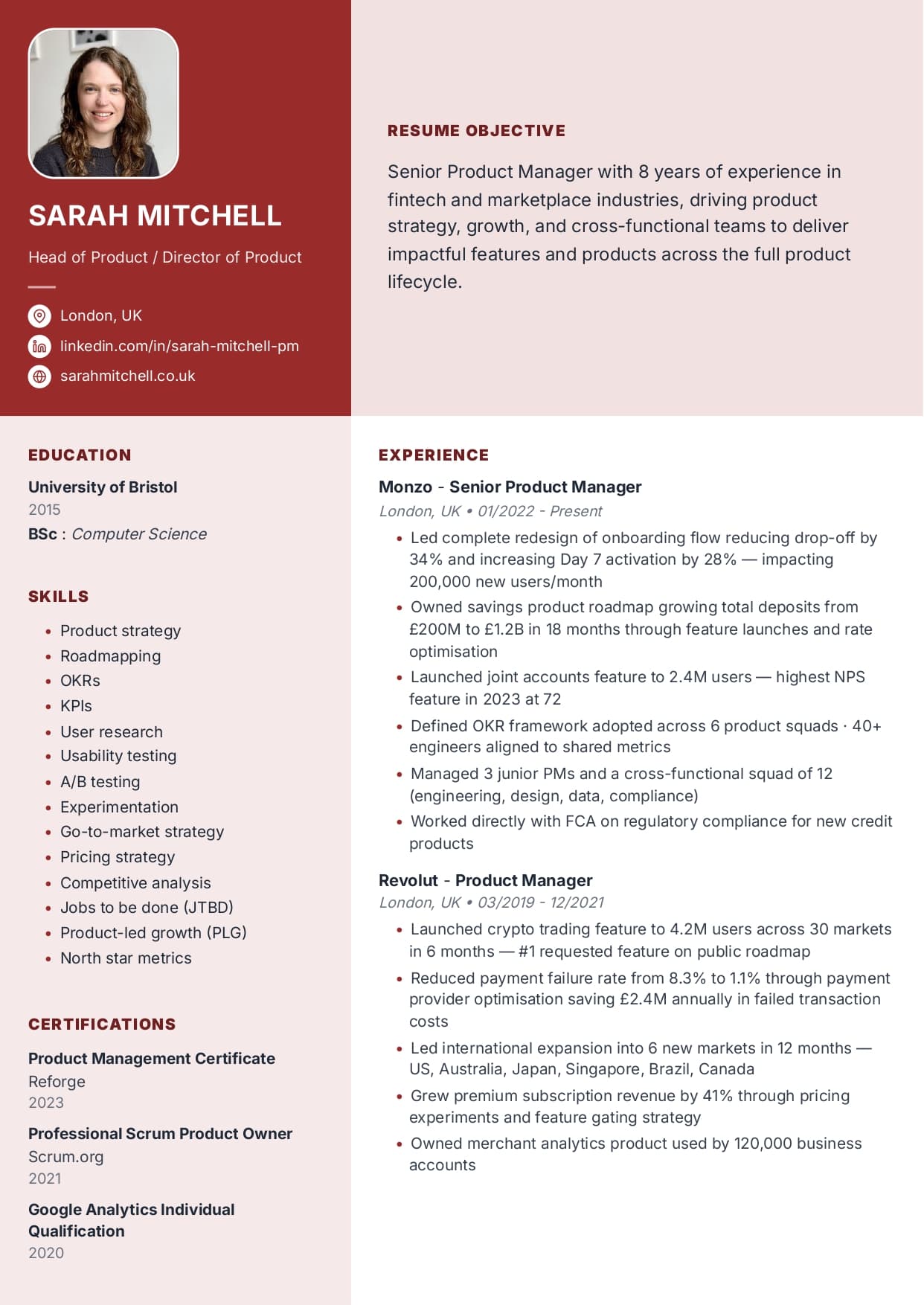 Electric Lilac resume template Electric Lilac resume template